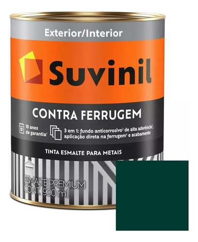 Esmalte Convertidor 3en1 Suvinil 1l Verde Colonial D/oxido
