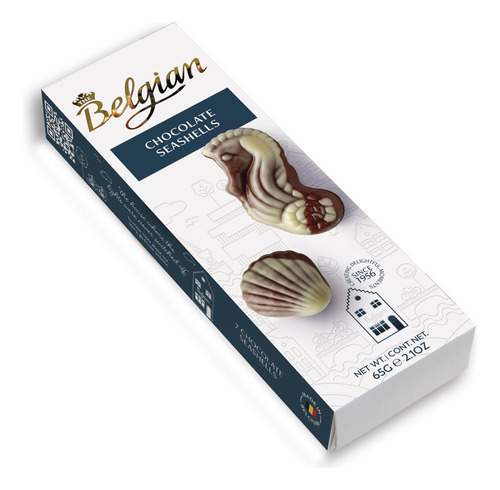 Bombones De Chocolates Belgian Seashells | Conchitas