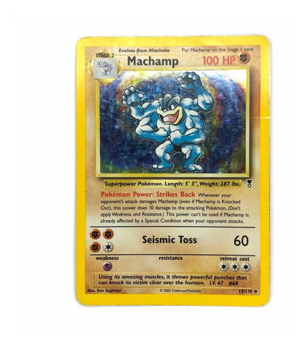 Machamp 15/110 Holo - Original Pokémon Legendary Collection