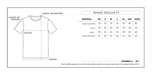 Imagen 5 de 5 de Remera Ass 6 O'neill