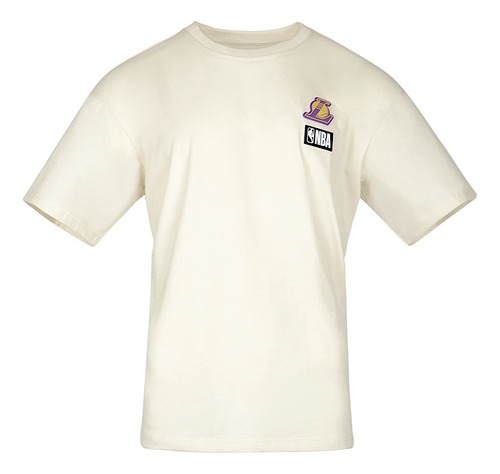 T-shirt Caballero Fexpro L.a. Lakers Nbats524111 Texti Beige