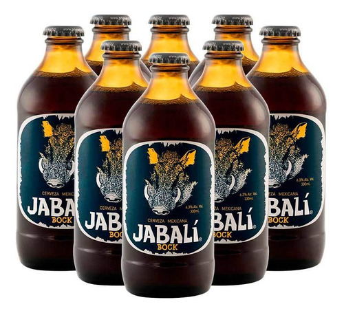 Cerveza artesanal Jabalí Bock 330 mL 24 unidades