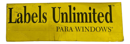 Software Antiguo Para Etiquetas Windows 1994 De Coleccion (Usado)