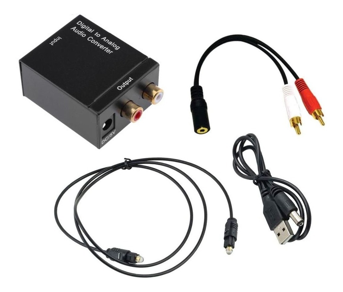 Adaptador Digital Coaxial Con Cable Óptico, Cable De Audio Mercado Libre