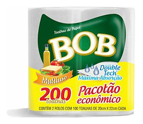 Papel Cocina 100 Toallas X2 Rollos -  Baldivia Plásticos