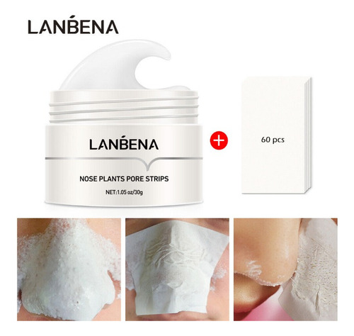 Lanbena Removedor De Puntos Negros 30g + 60 Pzs Papel