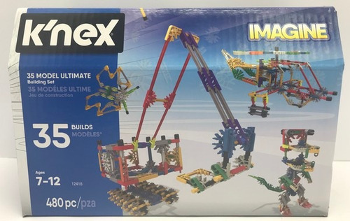 Knex Set De Construccion 480 Piezas 35 Figuras Jtd Jyj12418