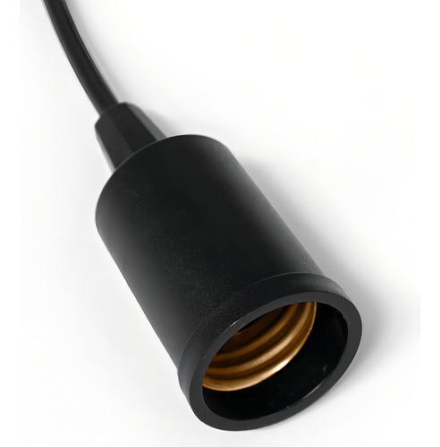 Fio Pendente Liso Cabo Retro 1 Metro Com Canopla