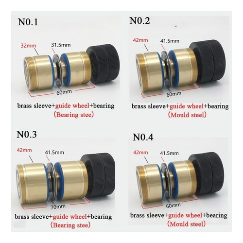 Set Of Rollers And Bearing Pulley Edm Wire Cutting High