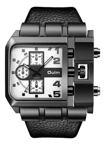 Relojes Oulm Quartz Waterproof Hombre Mesa De Cinturón