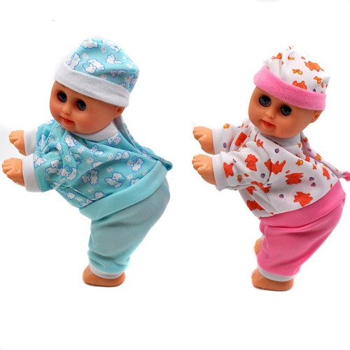 Imagen 3 de 9 de Bebes Llorones Muñeca Juguete Gatea Canta + Envío Gratis