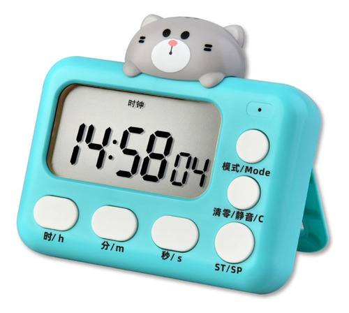 (d) Reloj Despertador Electrónico Con Temporizador Digital P