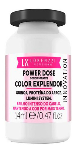 Power Dose Color Explendor Lokenzzi 14ml Proteção Da Cor