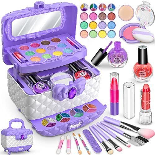 44 Pcs Niños Maquillaje Kit Para Niñas, Juego B09j8spp391