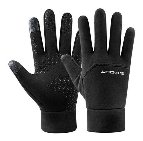 Guantes Moda Hombre Manejar Mantenerse Cálido Dedo Punto Roj