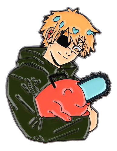 Pin Metalico Broche Anime Pochita & Denji Chainsaw Man