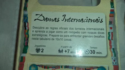 Regras oficiais do Jogo de Damas