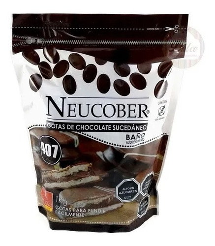Cobertura Chocolate Neucober Sin Gluten 407. Agro Servicio.