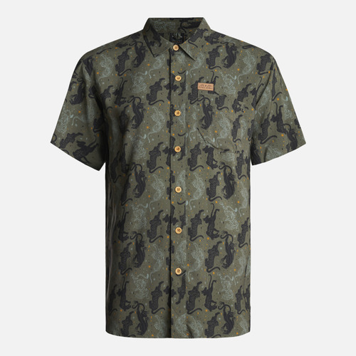 Camisa Hombre Anameizon Print Verde Haka Honu