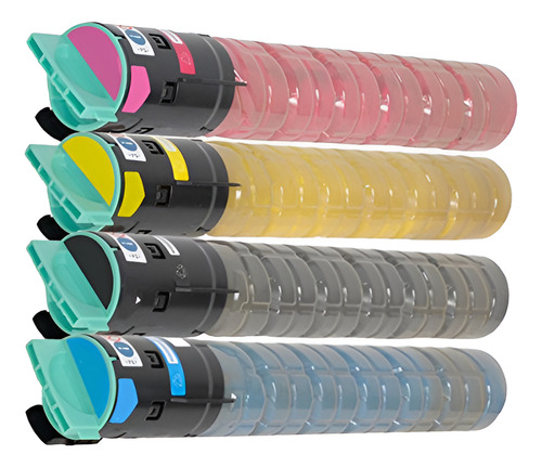 Pack 4 Toner Para Ricoh Mp C2051 C2551 C2030 C2050 C2550