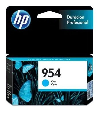 Imagen 1 de 5 de Cartucho Tinta Hp 954 Cian Original L0s50al Deskjet 7740 77