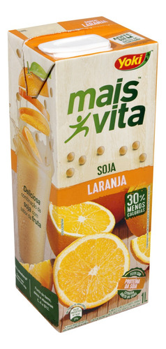 Bebida à Base de Soja Laranja Yoki Mais Vita Caixa 1l