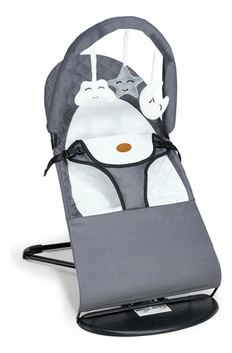 Asiento Portátil Para Bebés 0 A 18 Meses Color Gris