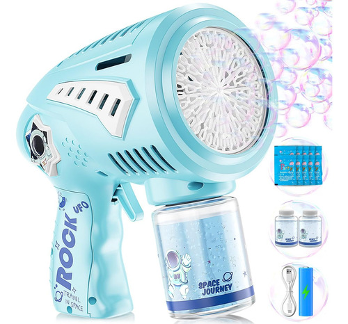 Pistola De Burbujas - Bubble Bubbles Blaster De 72 Agujer...