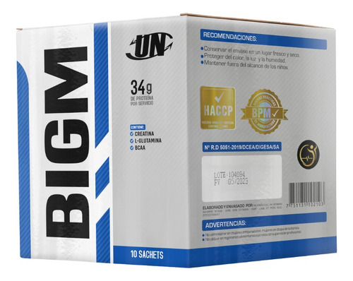 Universe Nutrition Bigm Caja 10 Unid. Chocolate