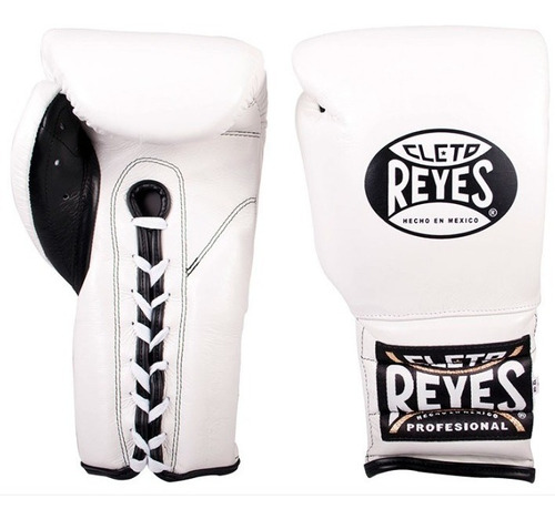 Guantes De Entrenamiento Cleto Reyes Con Agujeta Blanco 16oz