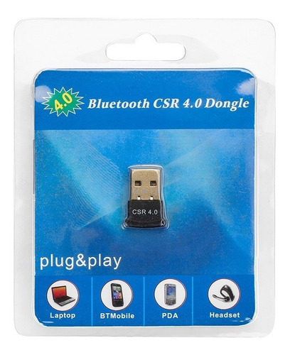 Emisor Adaptdor Usb Dongle Bluetooth V 4.0 Windows