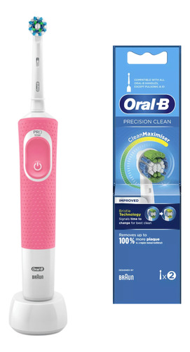 Cepillo Eléctrico Oral-b Vit 100 Azul + Repuesto Prec Clean