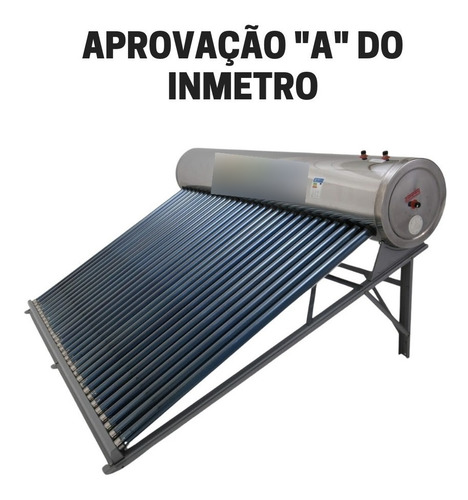 Aquecedor Solar A Vácuo Acoplado 350 Litros - Inox 304