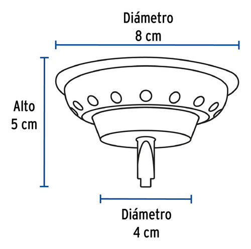 Canastilla Inox Para Contracanasta 3-1/2' Foset 48021