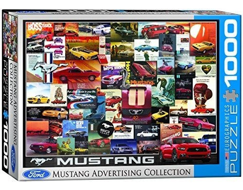 Eurographics Ford Mustang Vintage Ads Jigsaw Puzzle (1000 Pi