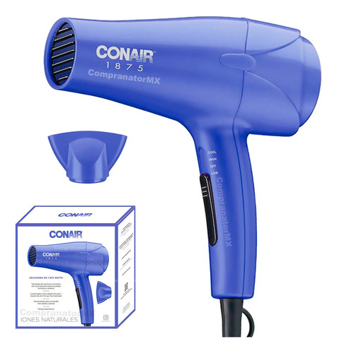 Secadora Cabello Conair Iones Cerámica Compacta Viaje Ligera