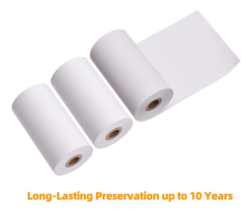 Imagem 7 de 9 de Paperang 3 Rolls 57x30mm Papel Térmico Roll Recibo Papel