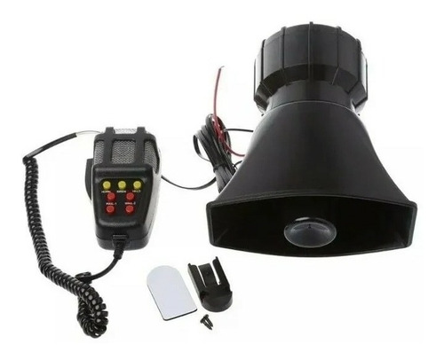 Imagen 3 de 8 de Bocina Policial Sirena Carabinero 7 Tonos Megafono 100w 12v