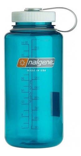 Botella Nalgene Free Bpa 1 L 32 onças Boca Ancha fabricada nos EUA, cor verde truta