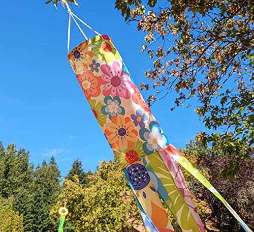 Calcetín De Viento Con Diseño De Flores De Primavera De Madr