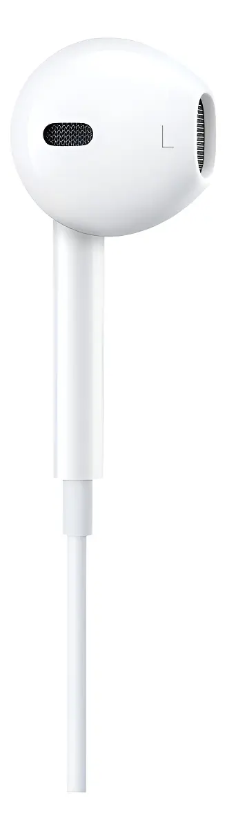 Fone de Ouvido Apple de 3,5 mm EarPods Intra-Auricular com conector Lightning Branco