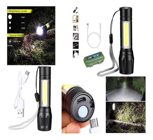 Mini Lanterna Tatica 720.000 Lumens Forte Potente Led Q5. (Usado)