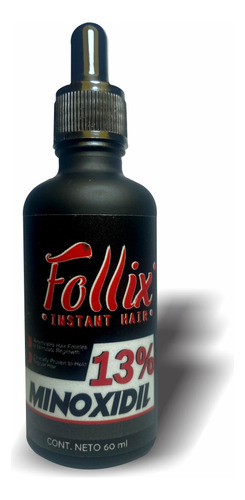 Minoxidil Follix Al 13% 60 Ml Crecimiento Cabello Y Barba