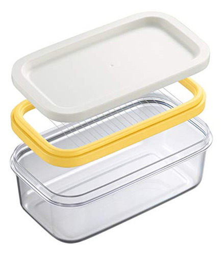 Butter Dish With Lid And Cutter, Plastic Butter Keeper ..