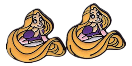 Dianvivi Anime Cartoon Rapunzel Tangled Princess Stud Para