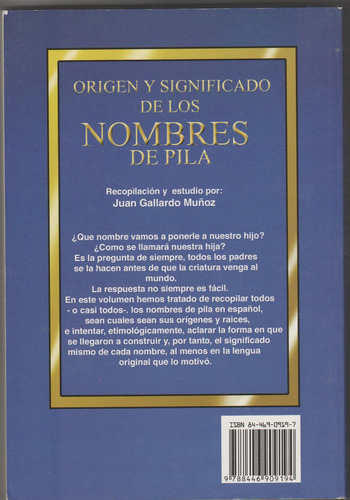 Origen Y Significado De Los Nombres De Pila ..