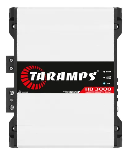 Módulo Amplificador Taramps HD 3000 3000W RMS para Som Automotivo 2 Ohms