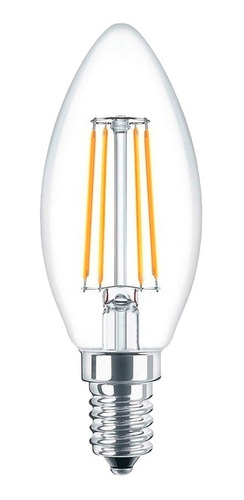 Lampara Led Vela Filamento Vintage 4w = 40w E14 Mignon Dim