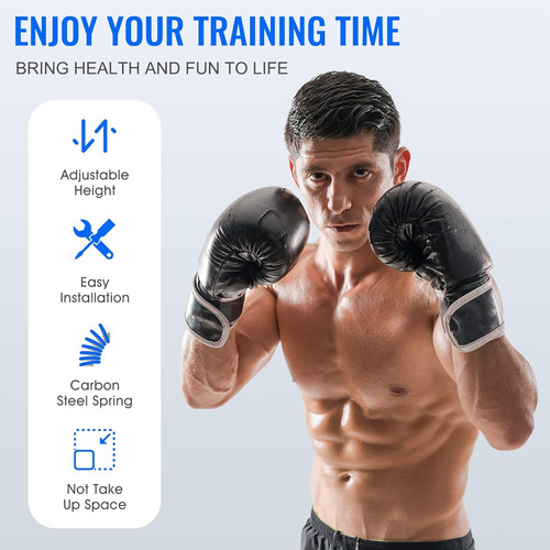 Reflex Speed Bag - Saco De Boxeo De Base Gruesa, Con Altura