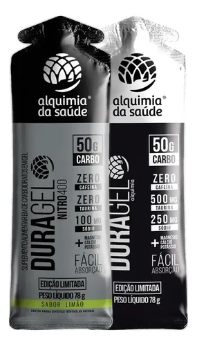 Duragel Nitro 400 Gel Energia Limão 50g Alquimia Da Saúde 15